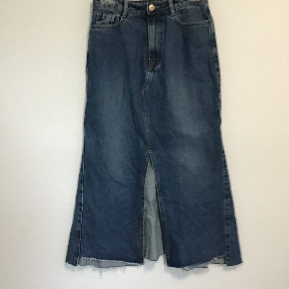 MO & Co Denim Maxi Skirt Size S/M